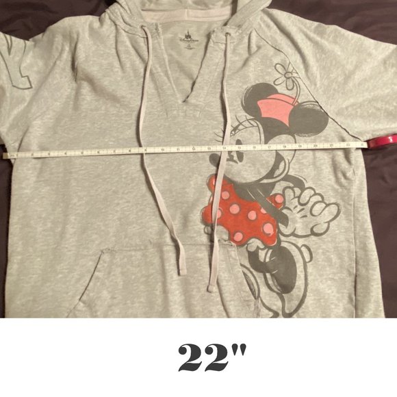 Authentic Disney Parks Minnie Mouse Gray Hoodie XXL - Picture 6 of 10